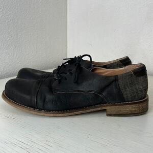 Sneaky Steve mens Brac black leather oxfords size 10